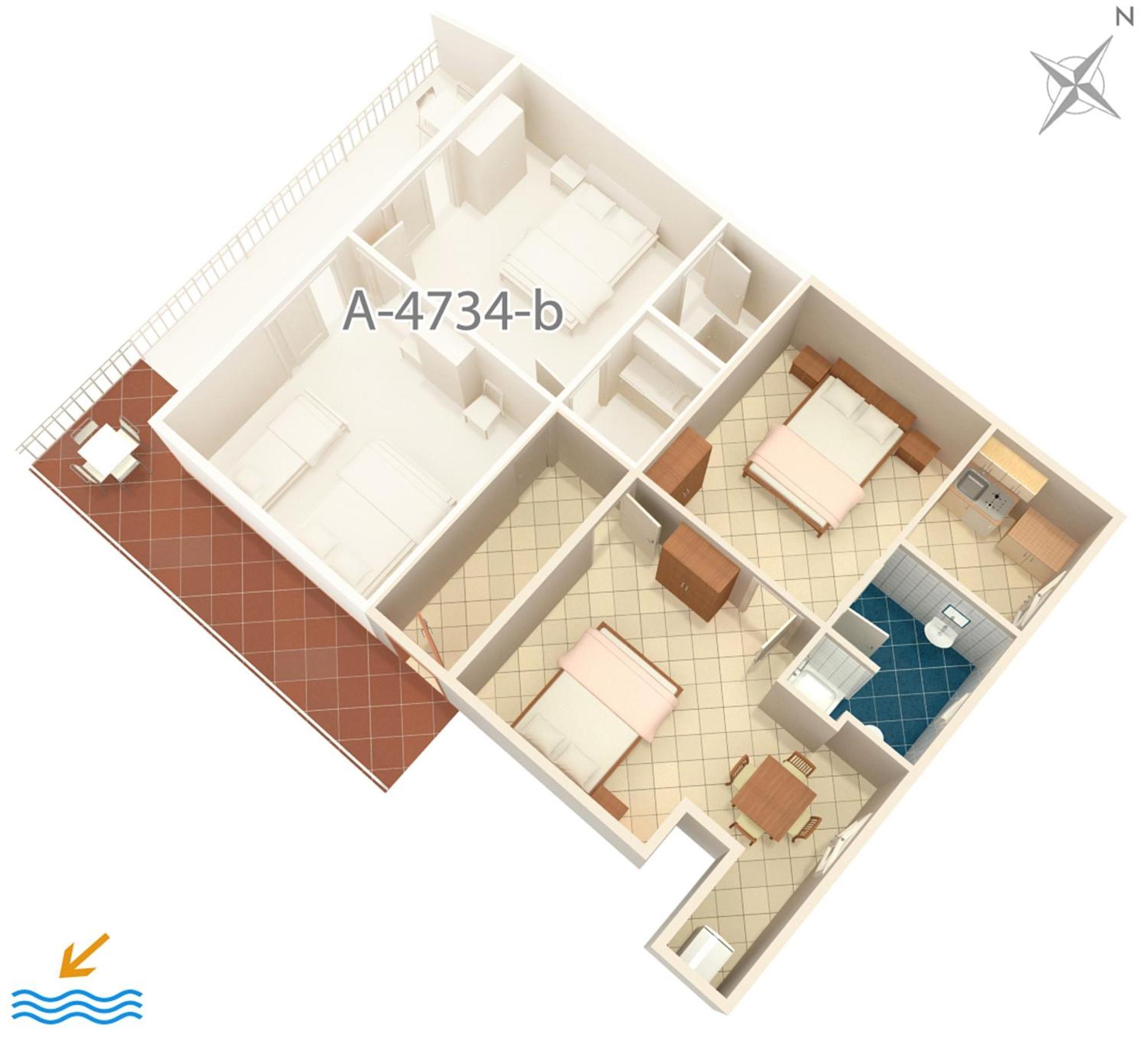 Apartments By The Sea Podaca, Makarska - 4734 מראה חיצוני תמונה
