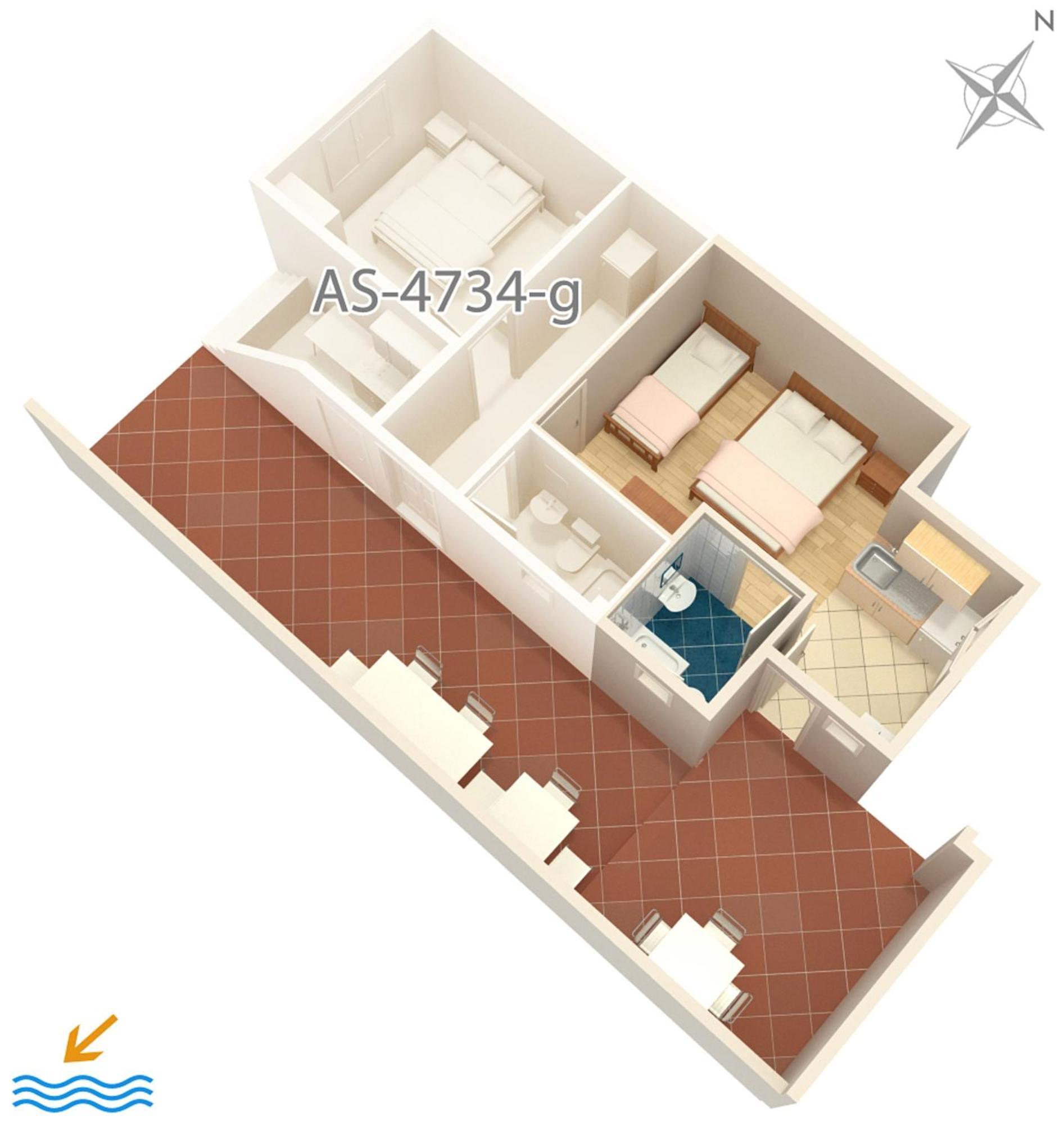 Apartments By The Sea Podaca, Makarska - 4734 מראה חיצוני תמונה